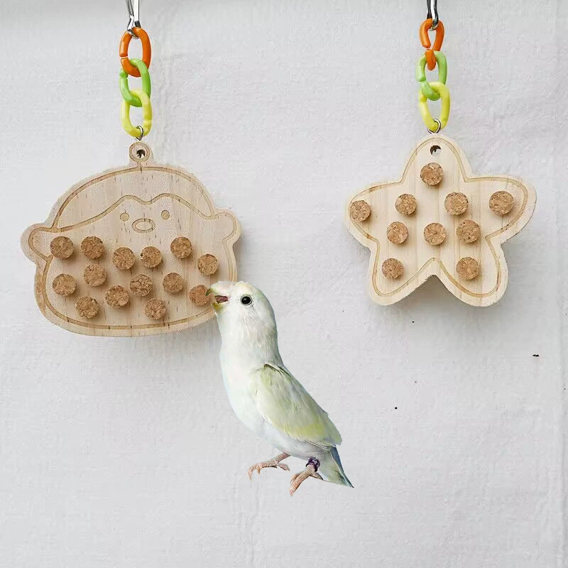 Наутилус птица игрушка мультфильм пробка расжимает пластину в клетке для птиц