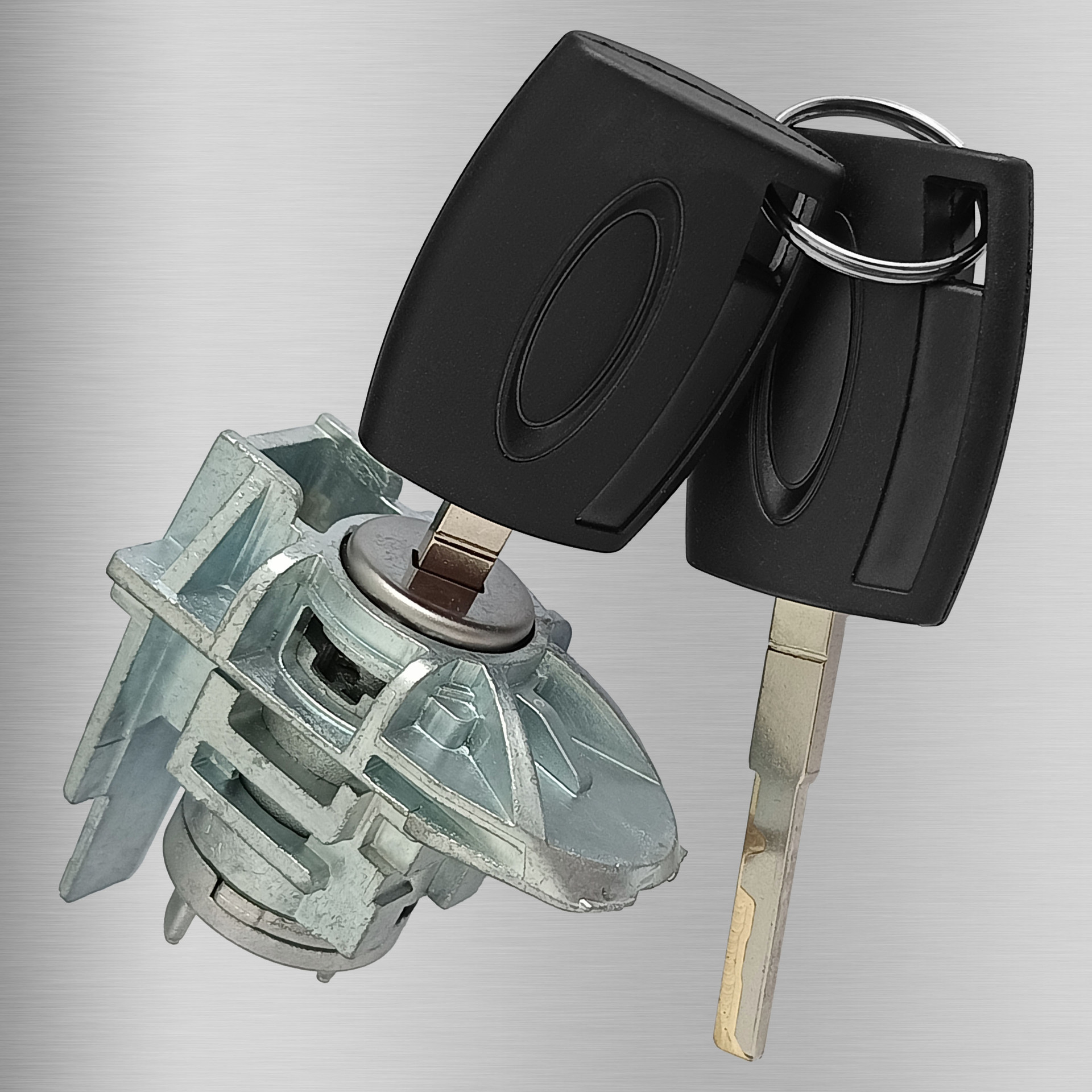 Aplicable a Ford nuevo cilindro de cerradura de la puerta Fox Ford Wing Bo nuevo cerradura de la puerta izquierda de 2 llaves accesorios automotrices