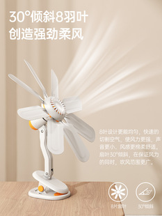 Clip Fan Summer Student Dormitory Small Household Strong Wind Bedroom Bed Small Fan Mini Clip-On Electric Fan