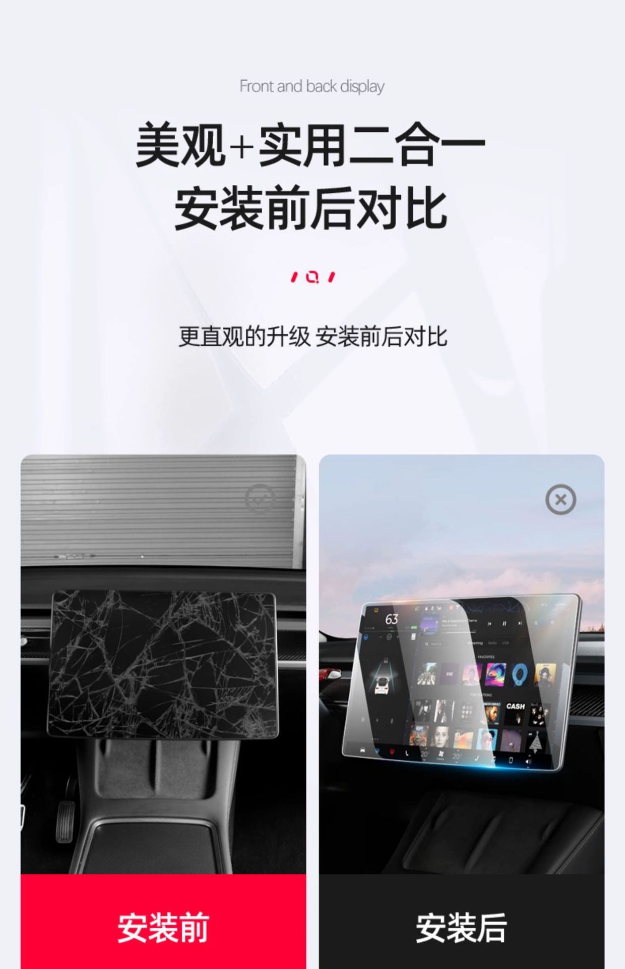 Suitable for 6-Seat Tesla Screen Tempered Film Model3/Y/Yl New Version Central Control Film Ya Film Screen Protector Navigation