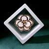 Sophisticated small brooch, protective underware from pearl, high-end mountain tea lapel pin, Birthday gift