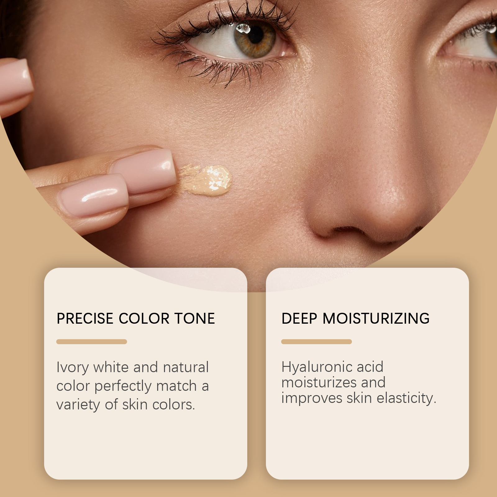 Description Picture 5 of itemSmall Gold Tube Concealer Foundation Balm Cover Acne Scars Freckle Tattoo Redness Dark Circles Waterproof Durable Liquid Makeup