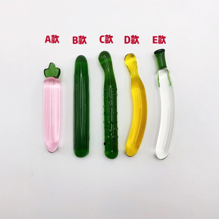 Fruit series crystal glass stick radish loofah cucumber banana eggplant glass crystal stick