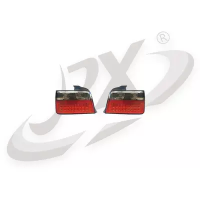 BMW 3 Series E36 tail light: Tail light - red-and-gray-led-tail-lights-left-and-right-pair-four-door-bmw-3-series-e36