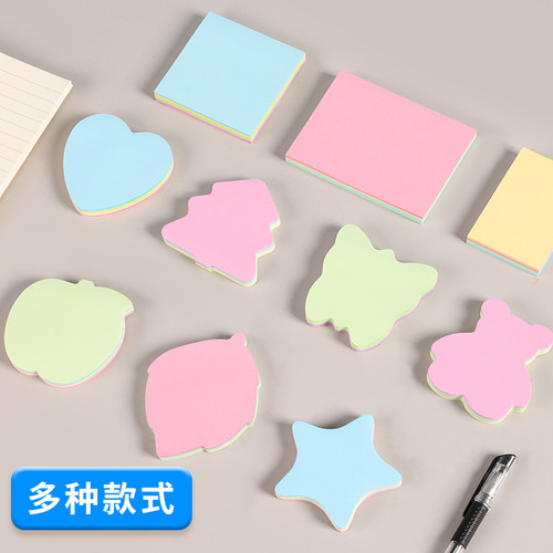 Sticky Notes for Elementary Students, Love-themed Label Stickers, Cute Cartoon Message Adhesive Labels