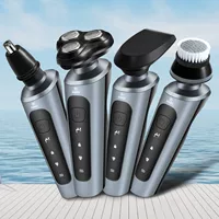 Электробритва 9688 аккумуляторная, набор 3–4 в 1 для всего тела, USB‑зарядка, 500 мА·ч