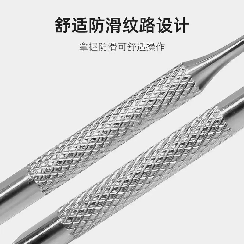 跨境热销美甲工具圆圈斜面双头钢推砂纸修甲去死皮斜口|undefined