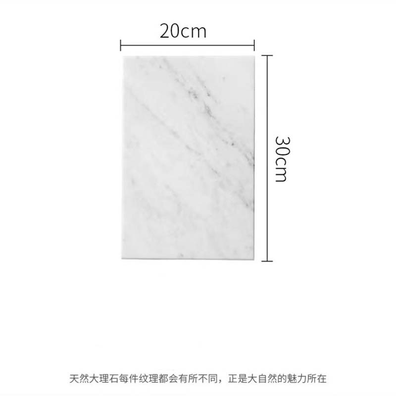 Estilo nórdico de mármol natural bandeja redonda bandeja de visualización de vídeo bandeja de almacenamiento fruta tabla de cortar bandeja accesorios de tiro