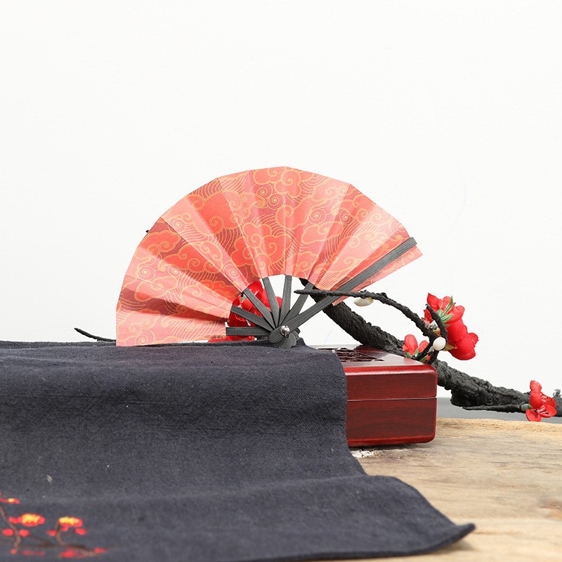 Estilo nacional de bambú Xuan papel ventilador en blanco pintura plegable ventilador para estudiantes danza ventilador muñeca ventilador han Ropa Accesorios ventilador estilo antiguo estilo