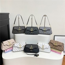 G家经典款欧美流行小方包复古印花高级腋下包潮流大字母单肩挎包