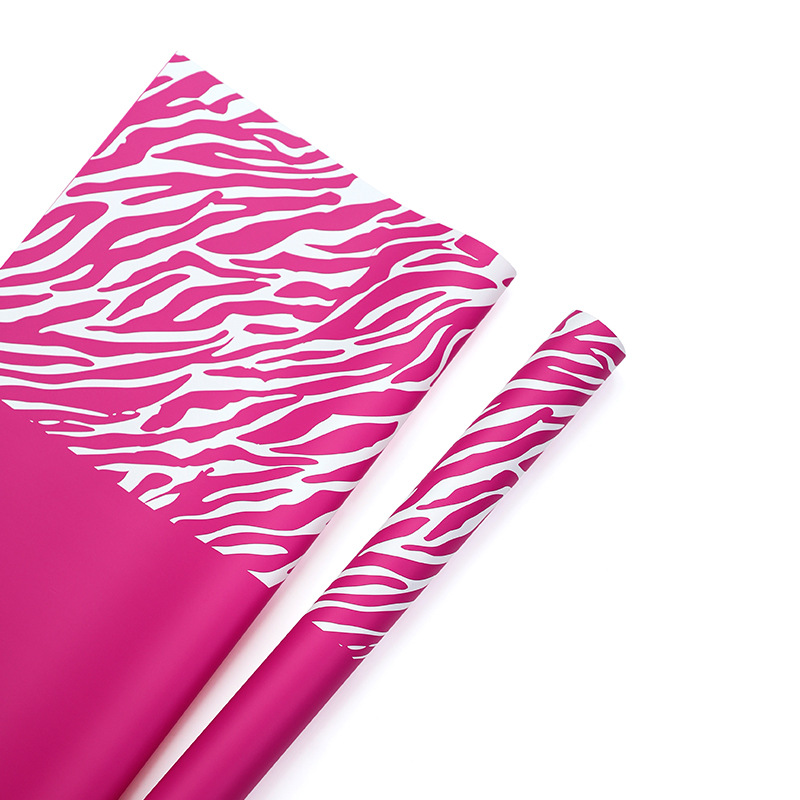 Huaxi Yuyin serie zebra flor de papel de embalaje comercio exterior transfronterizo al por mayor florista de material de ramo de flores