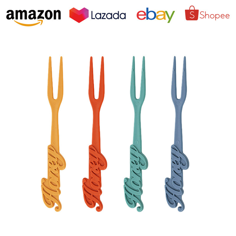 Creative Plastic Fruit Fork Household Fruit Signing Fashion Dessert…