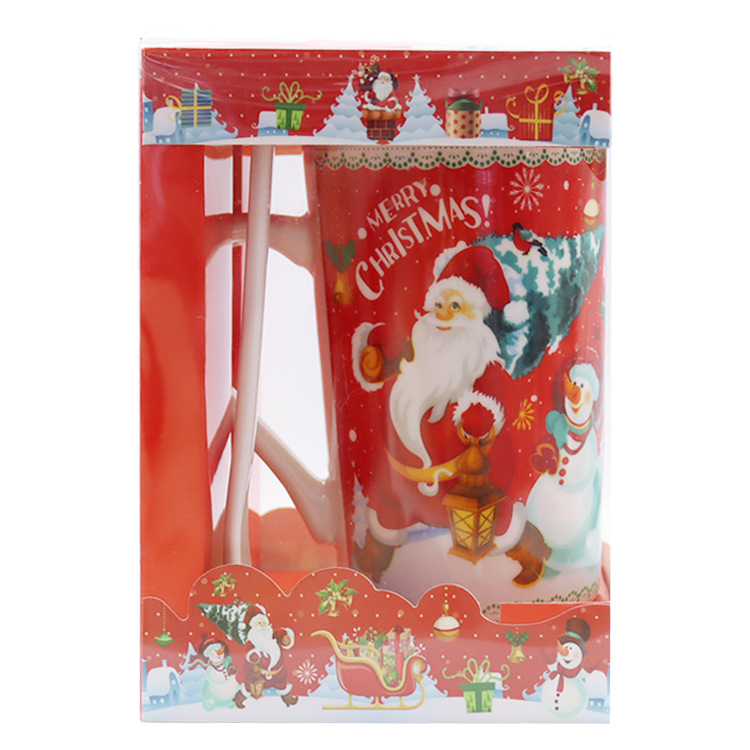 F845圣诞节彩盒杯