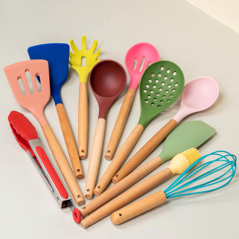 [Silicone spoon shovel set