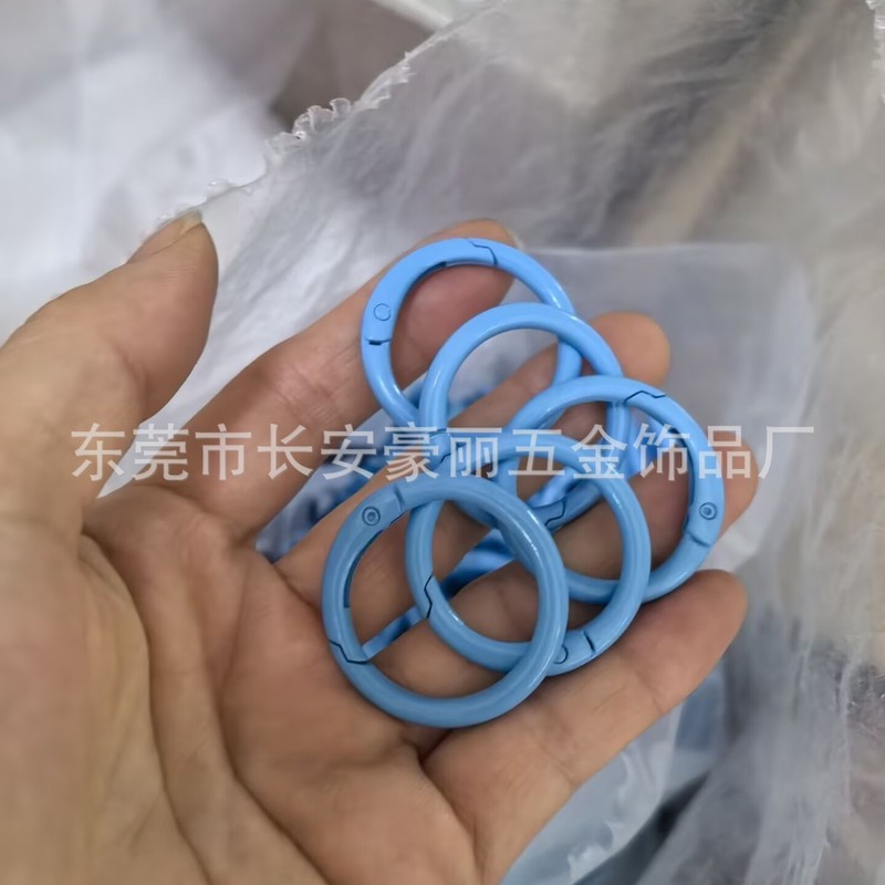 Labubu マカロン 33 ミリメートルスプリングバックル diy ジュエリー内径 25 ミリメートルオープンサークル 1.0inch カラースプリングサークル|undefined
