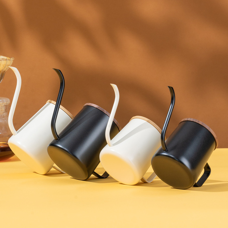 304 ステンレス鋼手淹れコーヒーポット、家庭用フィルタードリップポット、コーヒーポット、吊り下げ式屋外コーヒーポット|undefined