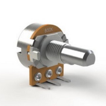 供应R16mm旋转电位器，B10K电位器，148可调电位器,开关电位器