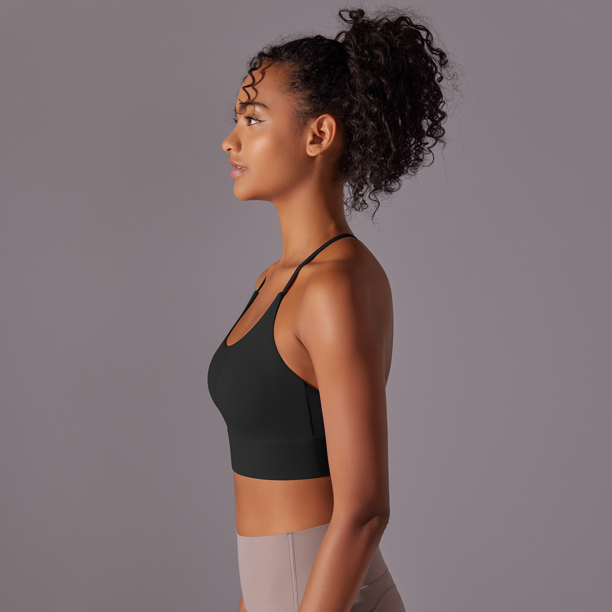 140g Weight Sleeveless Sleeve Length Nylon Fabric Type Short Top Length Halter Crisscross Tank Tops Type Fitness, Yoga, Sports Occasion Halter Neck Neckline Solid Color Pattern Sports Style Sports Solid Color Nylon Halter Neck Active Tops Halter Crisscross Tank 30