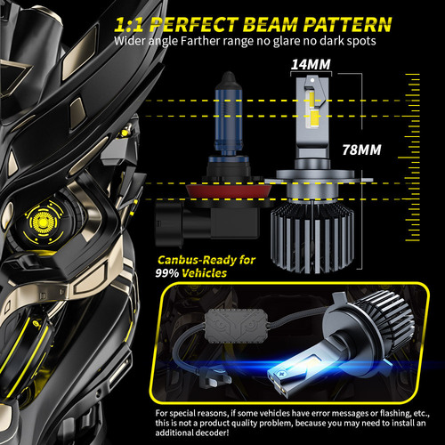 DXZ car LED headlight H1H11 bulb H7 strong light super bright H4 far and near integrated 9005 9012 laser car light