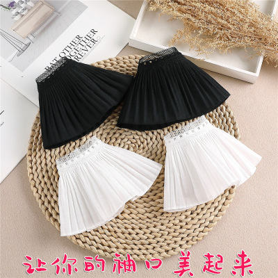 网纱花边 配饰 花边气质小香风 立体花边 装饰袖口 假领子|ms