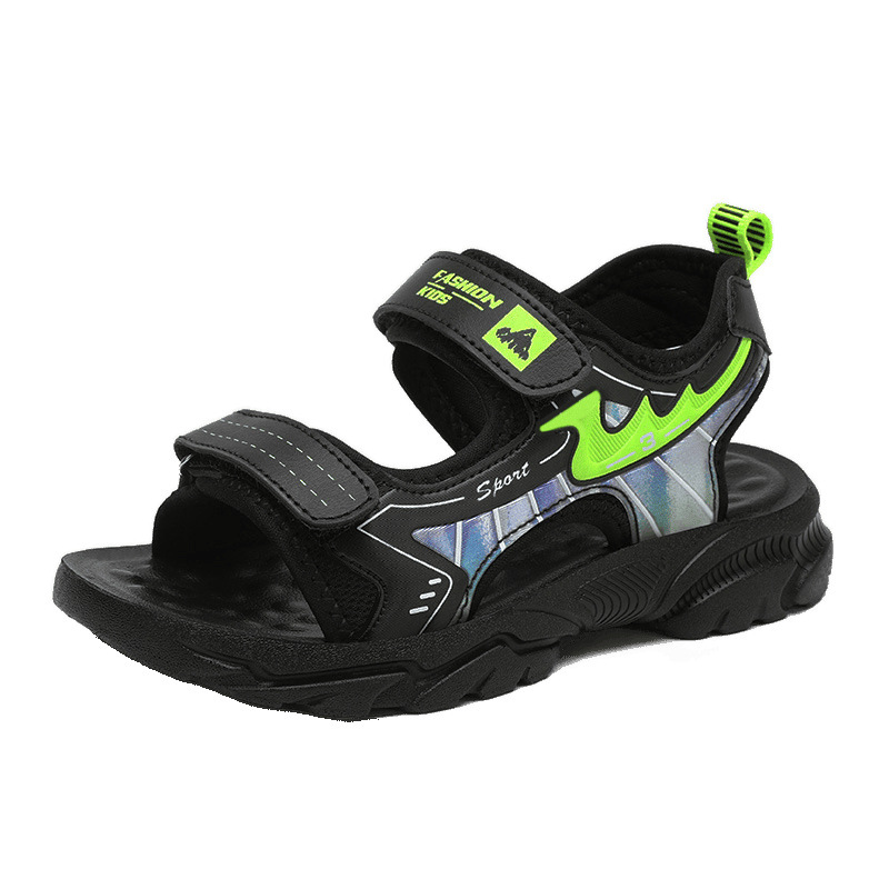 Nuevos zapatos antideslizantes y resistentes al desgaste para niños 6-12 años sandalias transpirables de verano, zapatos de playa para niños y estudiantes, ligeros y hermosos