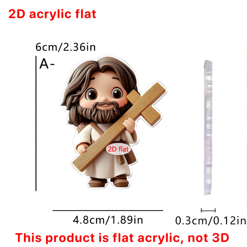 外国貿易の新しい読書とひげを生やした羊のキャラクターのフラットキッチン装飾アクリル磁気冷蔵庫マグネット|undefined