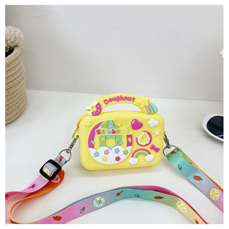 Candy Color Childrens Bags 2021 Summer New Shoulder Bag Cute Fashionable Baby Crossbody Bag Boys and Girls Silicone Bagpicture29