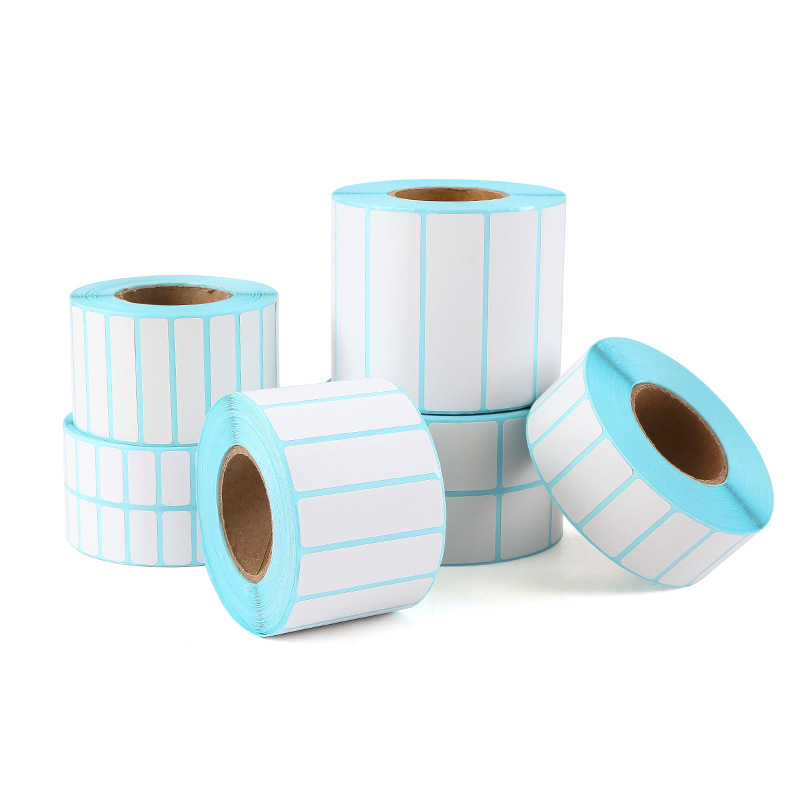 Papel térmico autoadhesivo de triple protección 60*40 30 50 70 80 90 100, papel de pesaje impermeable, etiquetas para té con leche