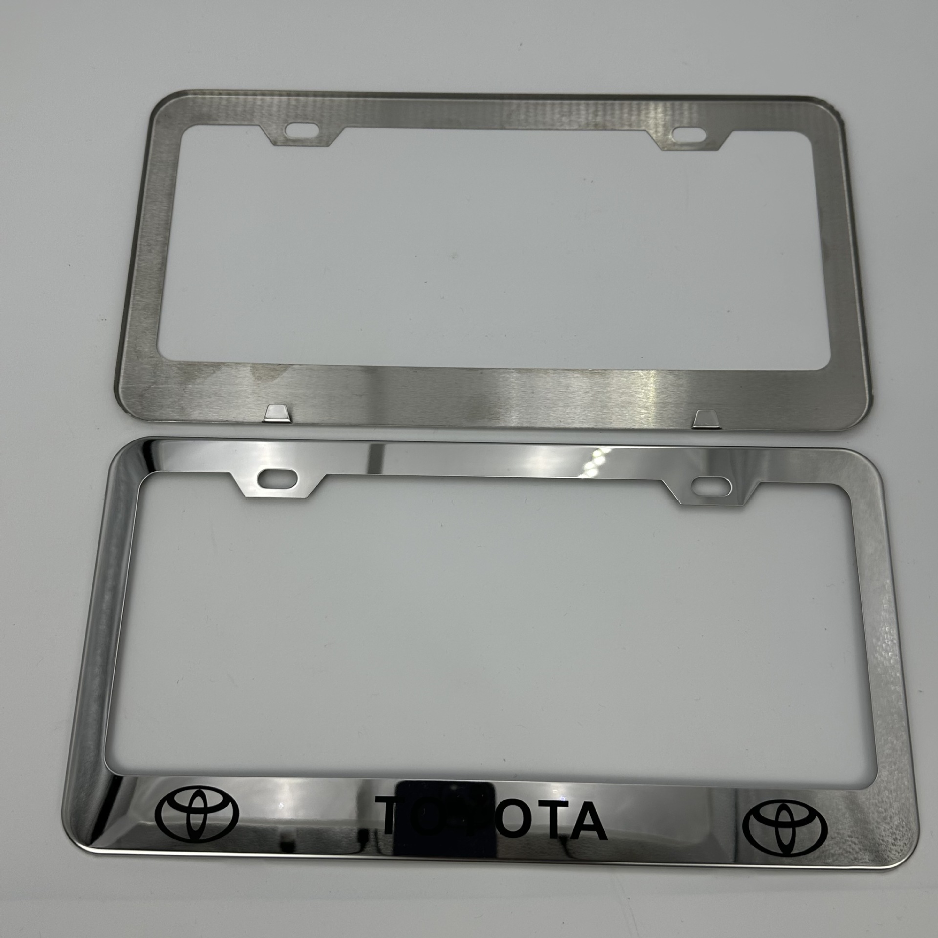 Cross-Border Supply of American Standard Stainless Steel License Plate Frames, Thickened Universal License Plate Frames, Factory Wholesale Only