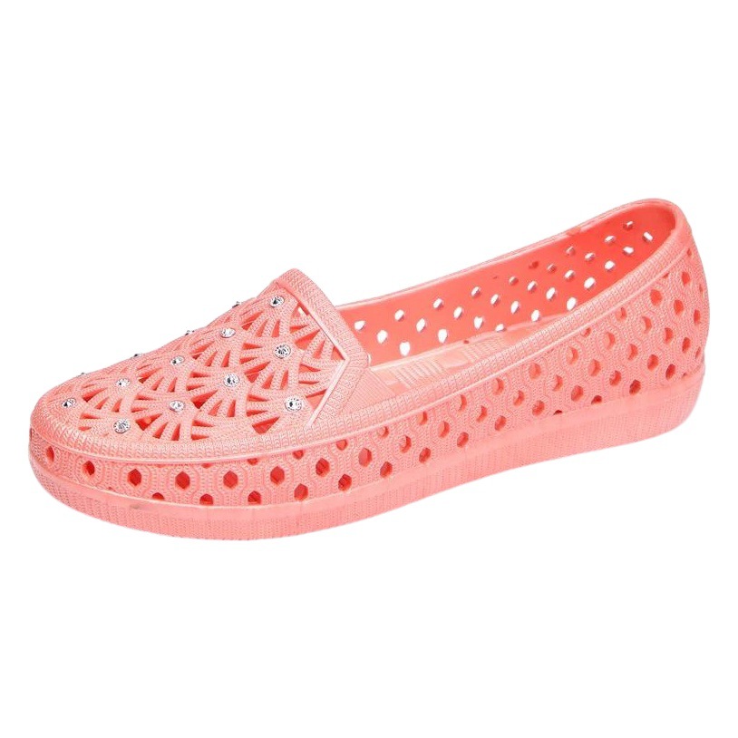 Verano nuevo hueco malla transpirable guisantes hogar verano sandalias de las mujeres madre plana de mediana edad y ancianos zapatos de trabajo zapatos blancos