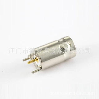 厂家供应德索BNC连接器母直式插孔无其他铜镀镍标准50Ω/75Ω
