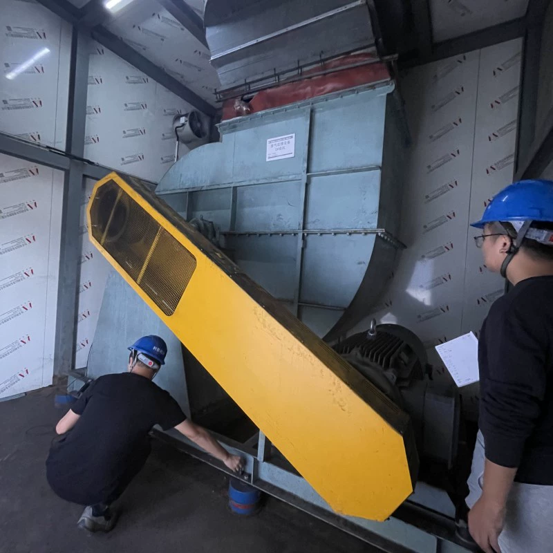 Динамическое балансирование крыльчаток вентиляторов, обнаружение аномальных вибраций крыльчаток, диагностика вибрационных неисправностей