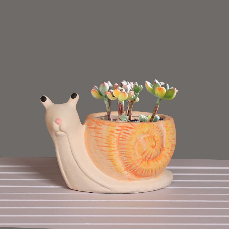 Stoneware Animal Flower Pot Cartoon High-Looking Ins Style Cheap Clearance Price Stoneware Cute Desktop Succulent Small Flower Pot