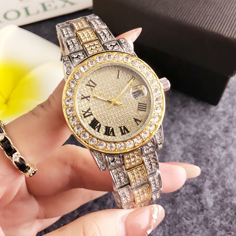 Exquisite Women's Watch, Light Luxury, Full Diamond Design, New Watch, Versatile, Slimming, Cross-Border High-End Women's Niche Watch