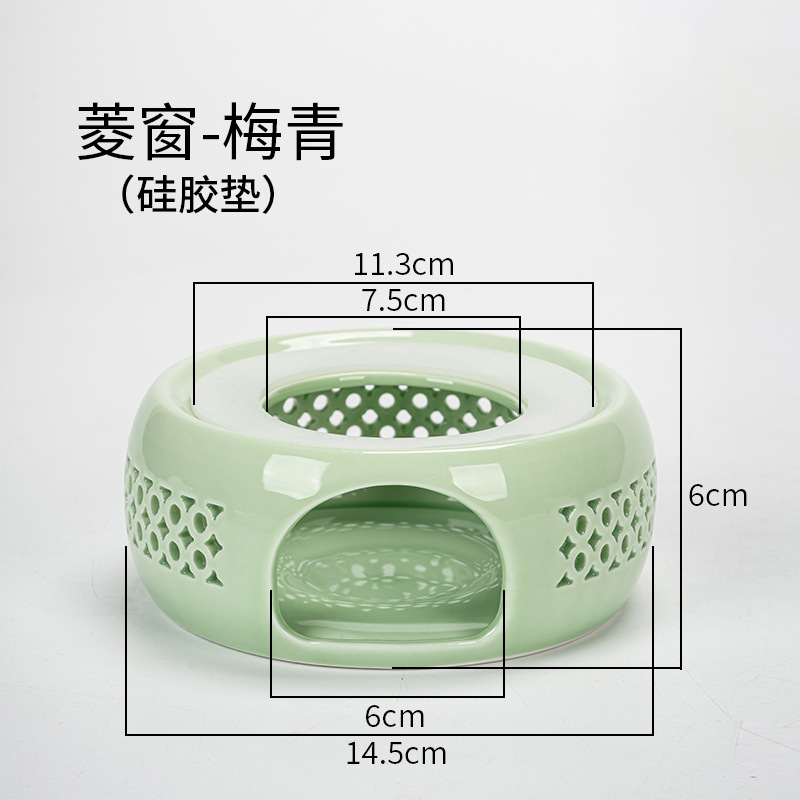 Directo de fábrica de té de la vela calentador de cerámica de la preservación del calor del hogar calefacción calentador de té restaurante Hotel calentador de té