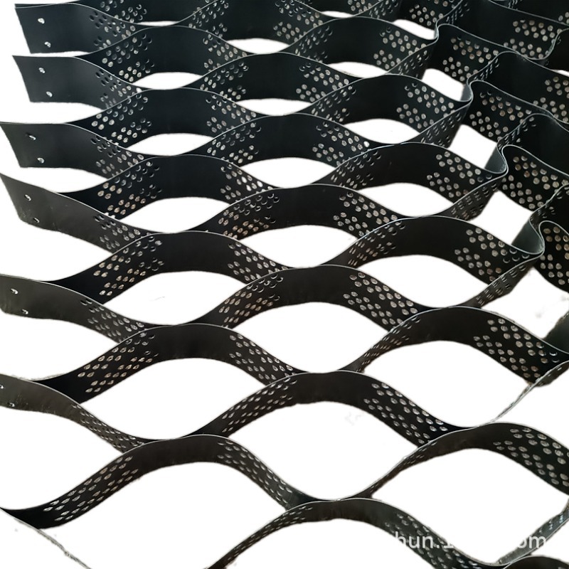 池塘山体滑坡固土蜂巢网河堤治理软路基挡墙加固园林绿化土工格室