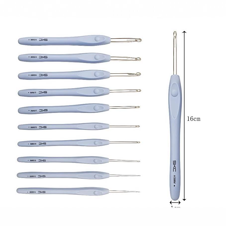 Skc крючком синий свиток шерстяной вязаный инструмент TRP мягкая ручка алюминиевая крючок шарф шапка инструмент крючком