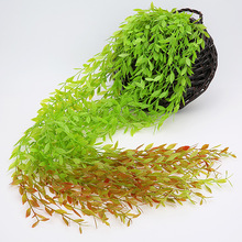 仿真柳叶单支柳条超市景区装饰垂柳壁挂婚庆室内绿植过江龙藤条