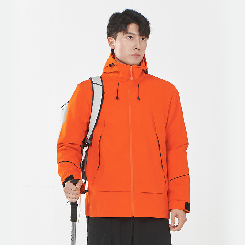Jacket, Outdoor Mountaineering Suit, Three-In-One 0.05kg Piece Jacket, Removable Liner Jacket, Work Group Suit Wholesale