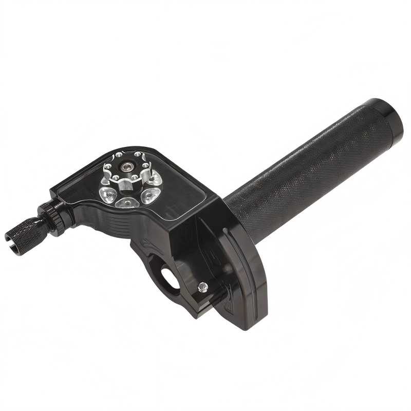 New off-road motorcycle throttle handle with visible throttle, CNC Gatling third-generation twist throttle, cross-border supply