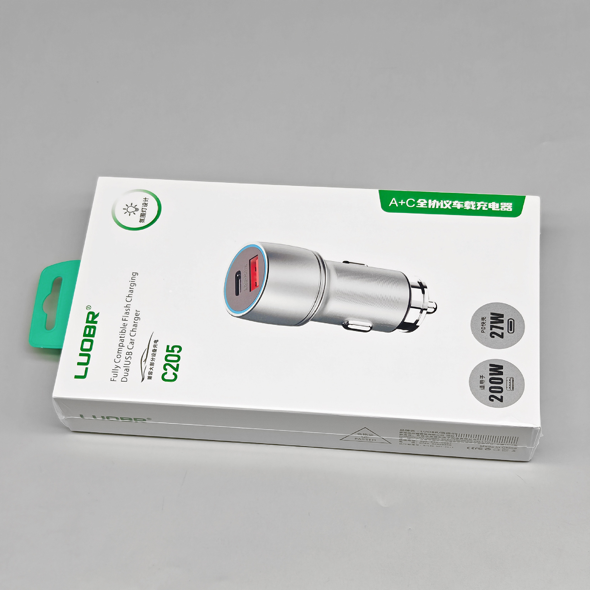 PD flash charge fast charge metal car charger for Huawei Apple Xiaomi glory OPPO mobile phone charger