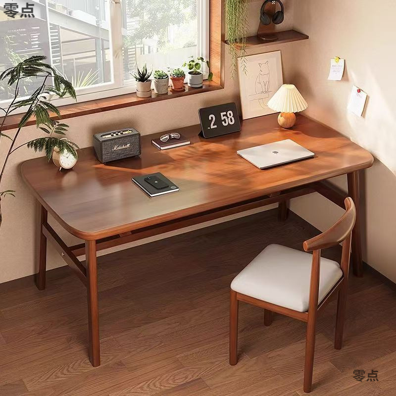 New Chinese Style Chinese Imitation Solid Wood Tea Table Calligraphy Table Tea Making Home Table Desk Learning Calligraphy Table and Chair Combination