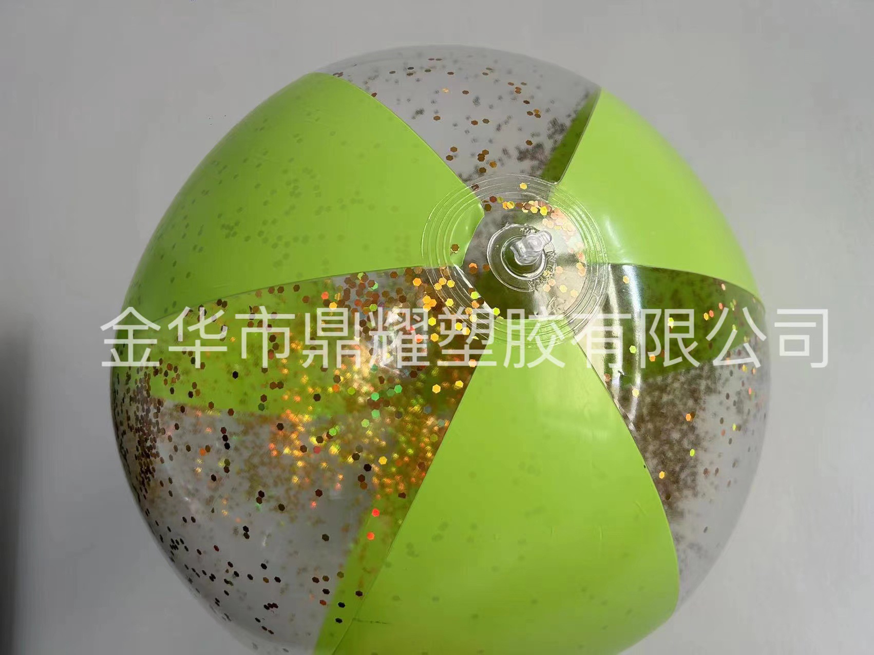 PVC rojo neto transparente jugando en el agua, accesorios de decoración fotográfica, playa al aire libre para niños, bola de lentejuelas inflable Bobo