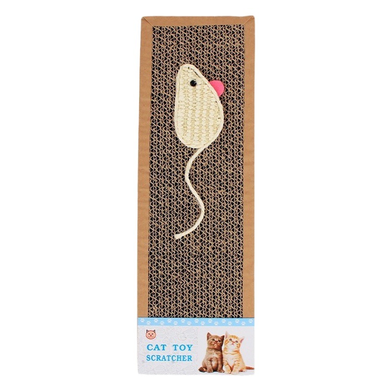 Gato especial cebo de chisal papel corrugado tableta gato tablero del rasguño ratón juguete de molienda garra durable resistente a los arañazos suministros para mascotas