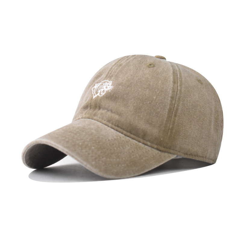 Algodón transfronterizo lavado con agua para hacer viejos sombreros de béisbol de caza para hombres y mujeres personalidad al aire libre sombreros de boca de pato de dibujos animados
