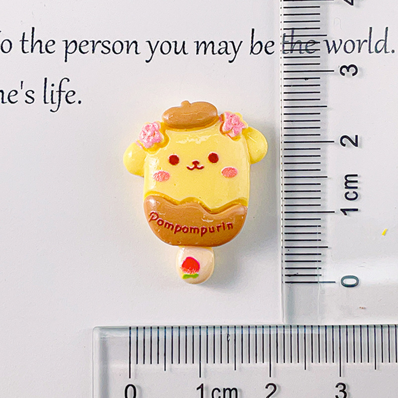 Brillante sanliou paleta de resina accesorios DIY crema pegamento horquilla accesorios para el cabello material al por mayor animal lindo helado