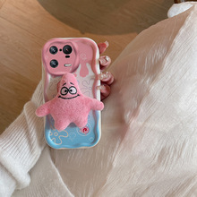 新毛绒玩偶奶油壳适用小米红米Note系列全包tpu派大星玩偶手机壳