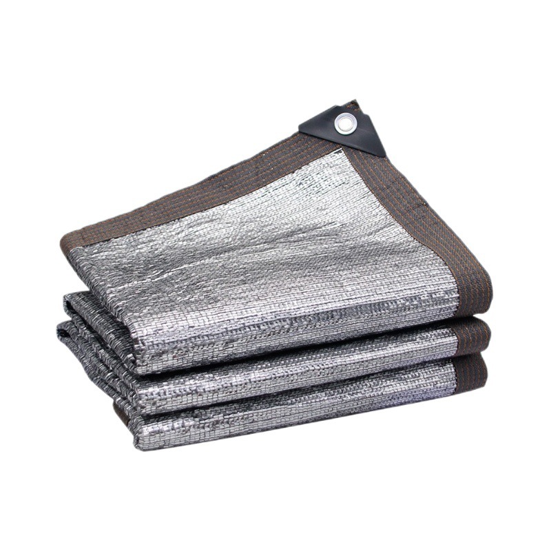 加厚铝箔遮阳网阳光房防晒隔热抗老化银色遮光玻璃房顶户外太阳网