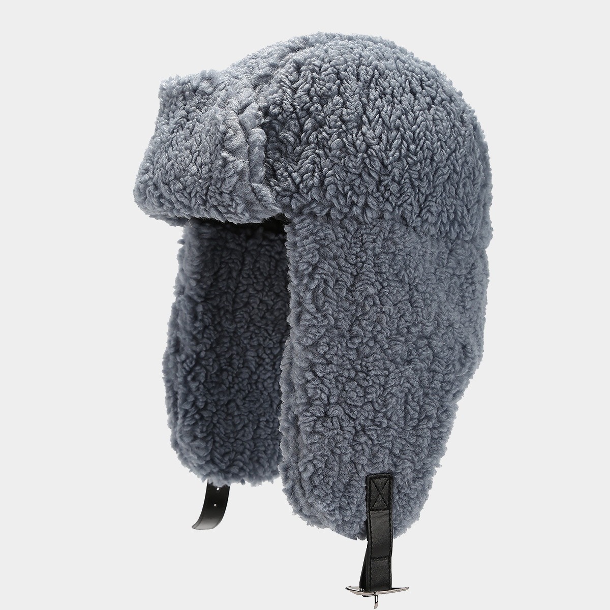 Gorra de cordero de invierno, sombrero Leifeng, tablero de marea para mujer, protector para los oídos a prueba de frío, gorro de esquí cálido para exteriores del noreste engrosado