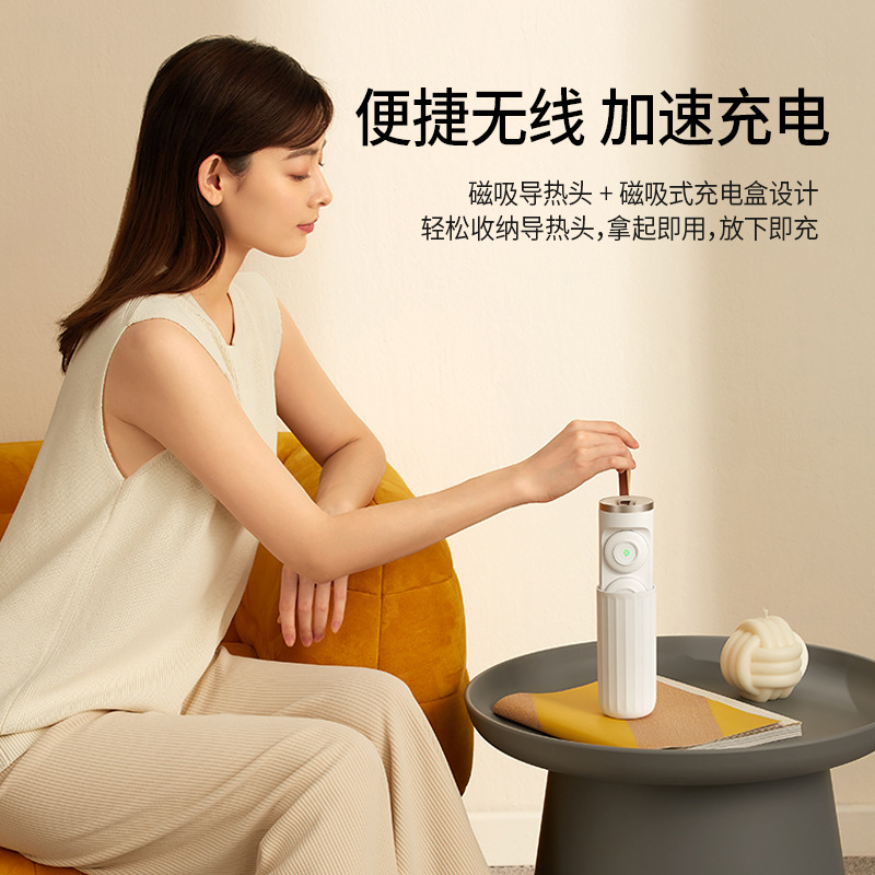 跨境无烟艾灸盒便携式石墨烯电热艾灸仪智能宫寒贴理疗盒温灸  TikTok小店  TEMU供货